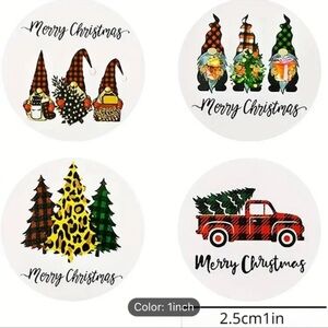 NEW 250 roll of Christmas stickers